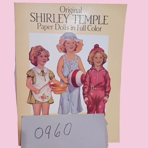 Classic & Original vtg  Shirley Temple Paper Dolls In Full Color Set of 2 - Picture 7 of 8